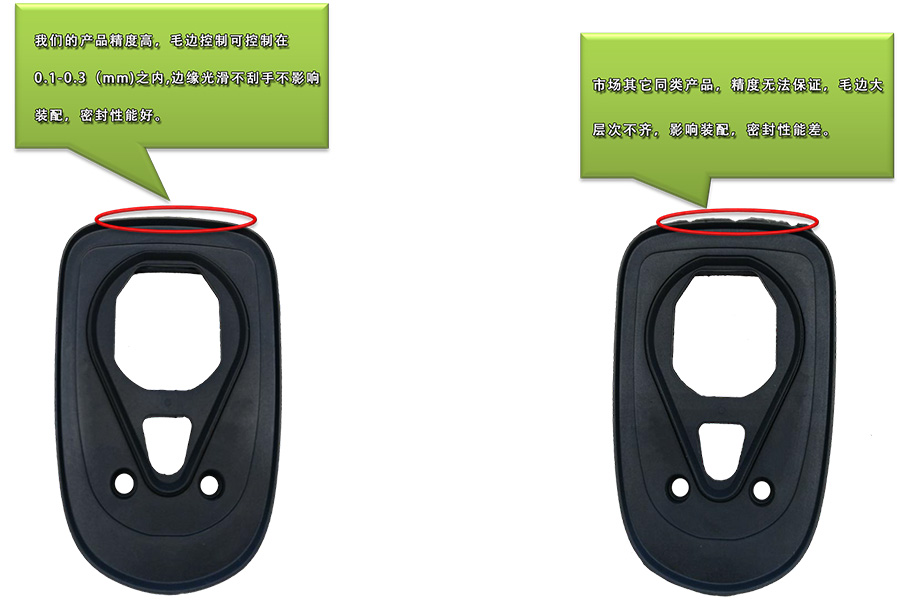 产品（pǐn）毛边（biān）对比