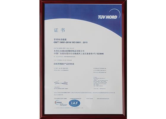 麻豆短视频传媒网站榮譽：ISO9001：2015